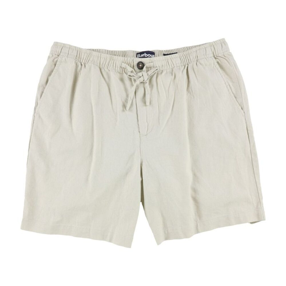 Barbour Mens Linen Blend Casual Walking Shorts, NWT